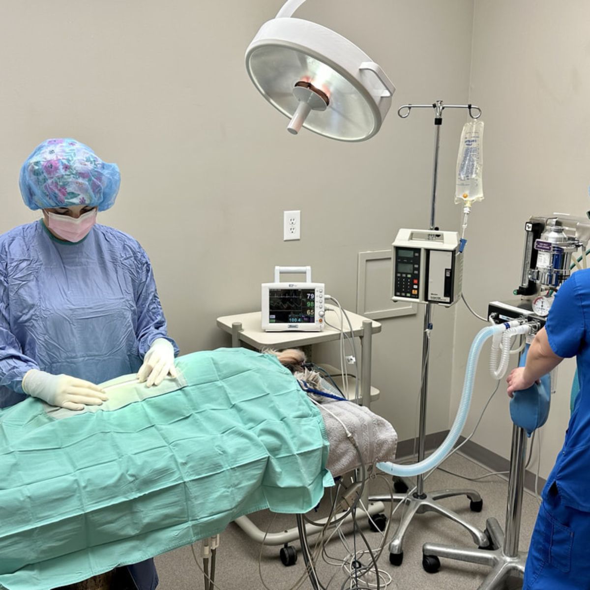 Dr. Carpenter in Surgery room